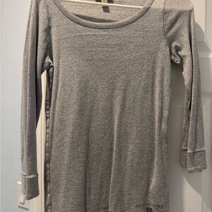Burberry Gray Knit Top
